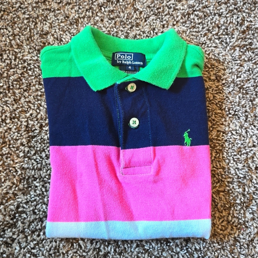 Boys Size 4 Multi Color Polo by Ralph Lauren